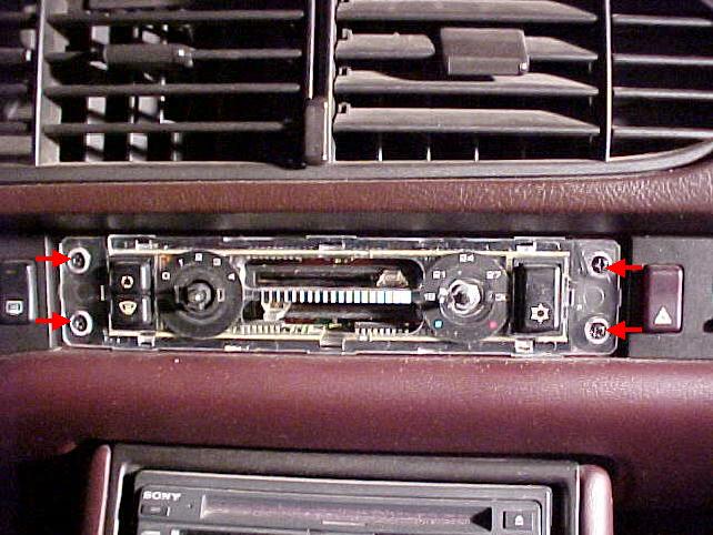 Clock and Temperature Control Unit Removal and Replacement