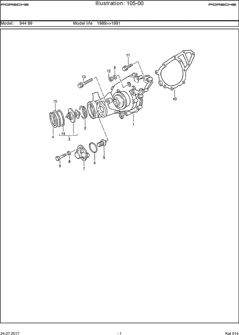 Water pump diagram